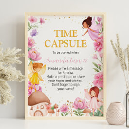 Fairy Meisje Verjaardag Tijd Capsule teken Poster