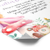 Fairy Meisje Verjaardag Tijd Capsule teken Poster (Hoek)