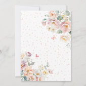 Fairy Meisje Verjaardag Whimsical Enchanted Floral Kaart (Achterkant)