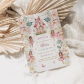 Fairy Meisje Verjaardag Whimsical Enchanted Floral Kaart