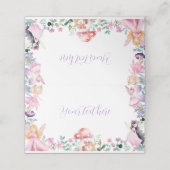 Fairy Meisje Verjaardagsfeestje Plaats Kaart Plaatskaartje (Buitenkant ongevouwen)