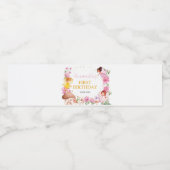 Fairy Meisje Verjaardagsfeestje Waterfles Label Etiket (Enkel label)