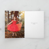 Fairy Merry Christmas Woodland Forest Foto Kaart (Binnen)