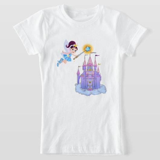 Fairy met kasteel t-shirt (Laagn)