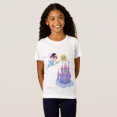 Fairy met kasteel t-shirt (Voorkant volledig)