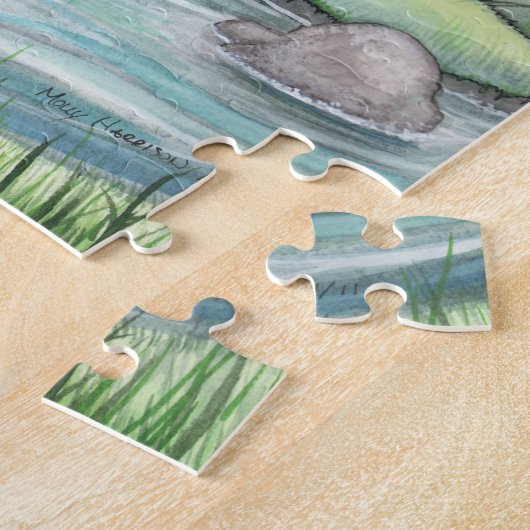 Fairy met libellen en kikkerpuzzel legpuzzel (Zijkant)