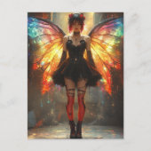 Fairy met regenboogvleugels briefkaart (Voorkant)