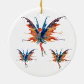 Fairy met vleugels Keramische decoratie (Achterkant)