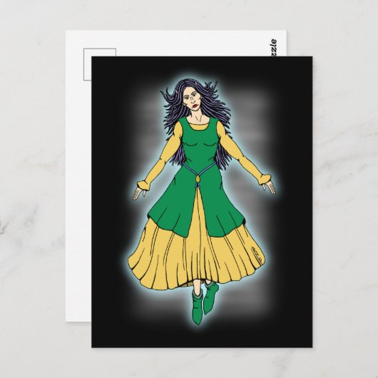 Fairy Mistress Leanan Sidhe Briefkaart (Voorkant / Achterkant)