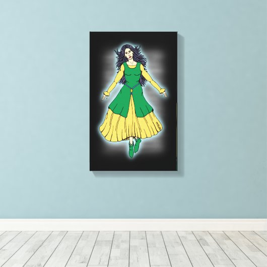 Fairy Mistress Leanan Sidhe Canvas Afdruk (Insitu (Houten vloer))