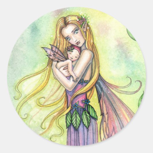 Fairy moeder en Baby Stickers (Voorkant)