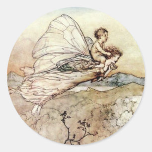 Fairy Moeder en Baby Vliegende Sticker