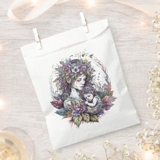 Fairy moeder en kind bedankzakje (Geknipt)