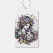 Fairy moeder en kind cadeaulabel (Voorkant)