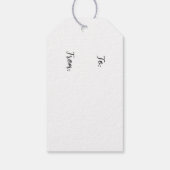 Fairy moeder en kind cadeaulabel (Achterkant)