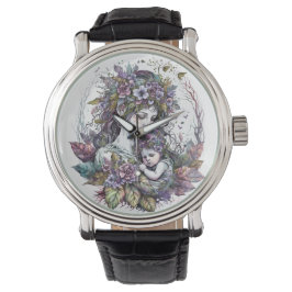 Fairy moeder en kind horloge