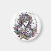 Fairy moeder en kind magneet (Voorkant)