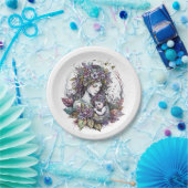 Fairy moeder en kind papieren bordje (Feest)