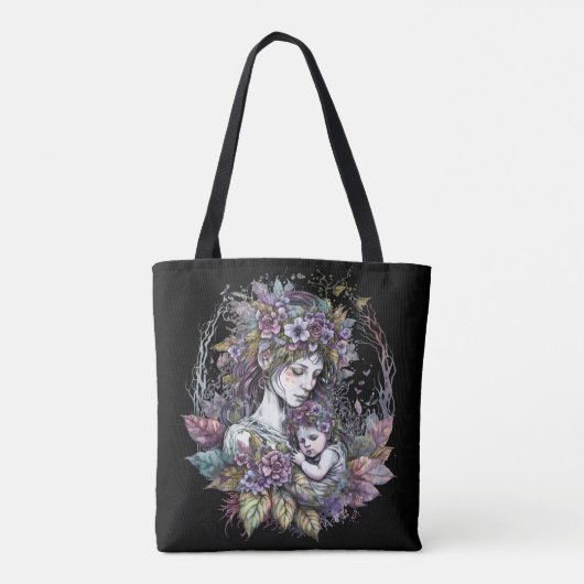 Fairy moeder en kind tote bag (Achterkant)
