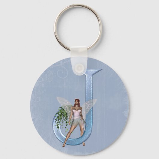 Fairy Monogram J Sleutelhanger (Voorkant)