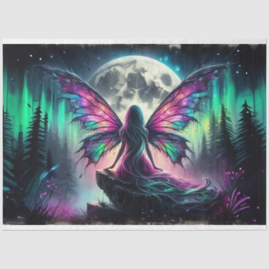 Fairy Moon Cliff Weefselpapier Tissuepapier (Voorkant)