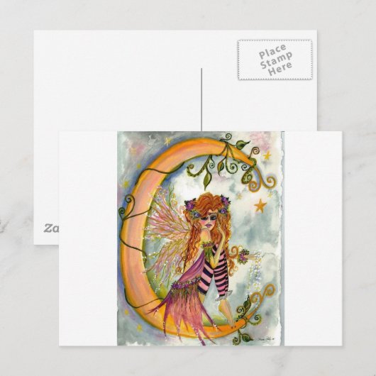 Fairy Moon Dust Briefkaart (Voorkant / Achterkant)