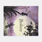 Fairy moon gelooft vlootsdeken fleece deken (Voorkant (Horizontaal))