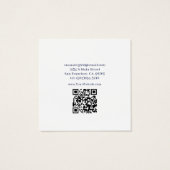 Fairy Moon Goddess Ink Drip Sieraden Delights Vierkante Visitekaartjes (Achterkant)