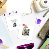 Fairy Moon Goddess Ink Drip Sieraden Delights Vierkante Visitekaartjes