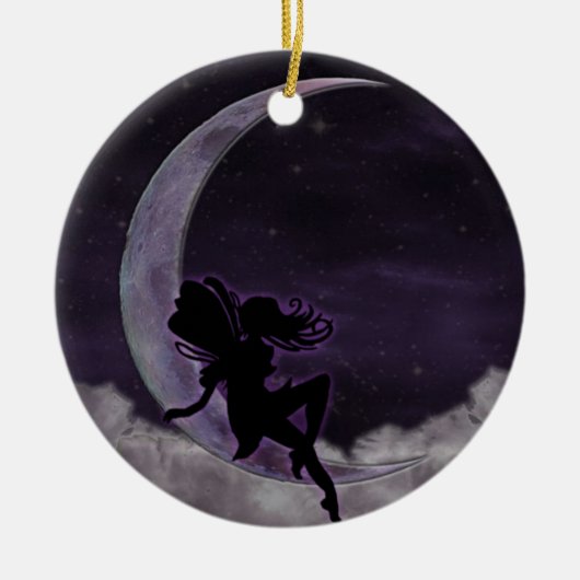Fairy Moon Keramisch Ornament (Voorkant)