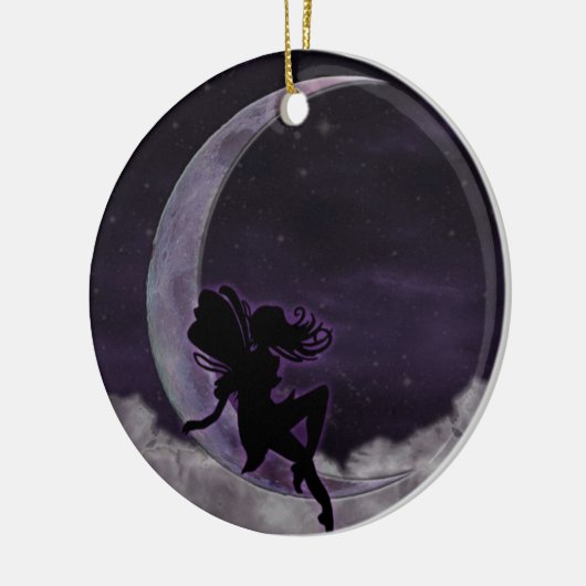 Fairy Moon Keramisch Ornament (Links)