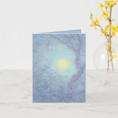 Fairy Moon Wenskaart Kaart (Gele Bloem)