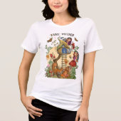Fairy Mother Enchanted Herfst Baby shower Tri-Blend Shirt (Voorkant)
