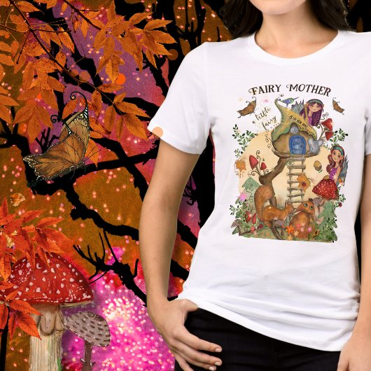 Fairy Mother Enchanted Herfst Baby shower Tri-Blend Shirt
