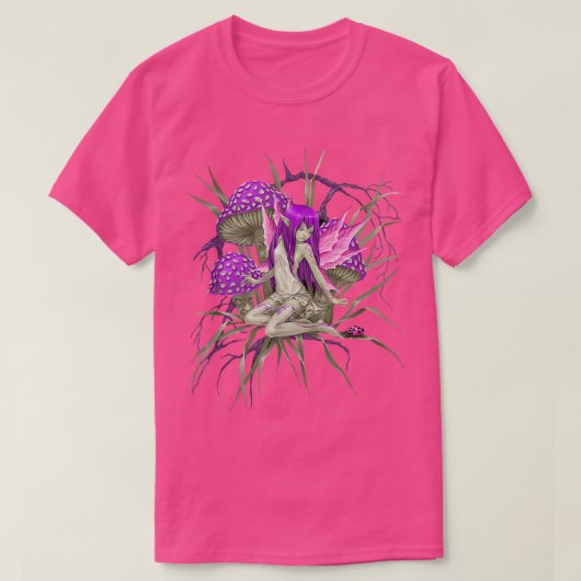 Fairy Mushroom Boygoede Fairies Aesthetisch T-shirt (Design voorkant)