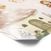 Fairy Mushroom Cottage Boho Verjaardag Bedankt Foto Afdruk (Hoek)