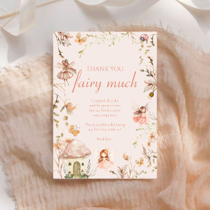 Fairy Mushroom Cottage Boho Waterverf verjaardag Bedankkaart