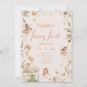 Fairy Mushroom Cottage Boho Waterverf verjaardag Kaart (Voorkant)