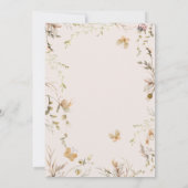 Fairy Mushroom Cottage Boho Waterverf verjaardag Kaart (Achterkant)