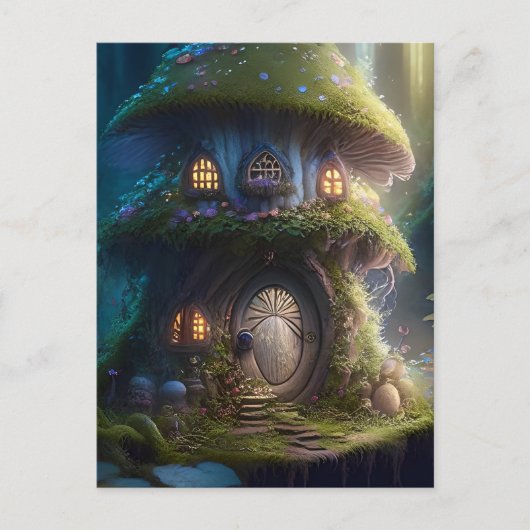 Fairy Mushroom House Briefkaart (Voorkant)