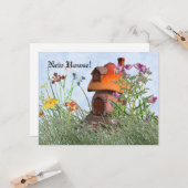 Fairy Mushroom House Change of Addrers Kaart (Voorkant / Achterkant in situ)