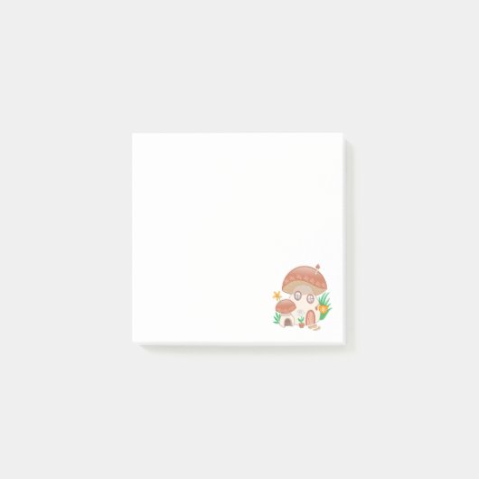Fairy Mushroom House Post-it® Notes (Voorkant)