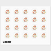 Fairy Mushroom House Ronde Sticker (Vel)