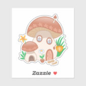 Fairy Mushroom House Sticker (Vel)