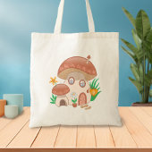 Fairy Mushroom House Tote Bag
