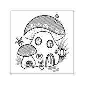 Fairy Mushroom House Zelfinktende Stempel (Design)
