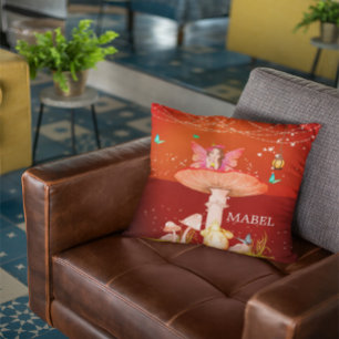 Fairy Mushroom Magic Betoverde Schattige Decor Kussen
