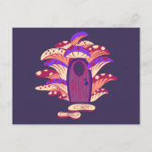 Fairy Mushroom Portal Door Briefkaart (Voorkant)