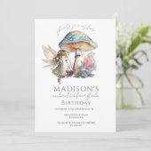 Fairy Mushroom uitnodiging (Staand voorkant)