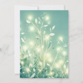 Fairy Mushroom Wild Flowers Baby Tea Girl Shower Kaart (Achterkant)